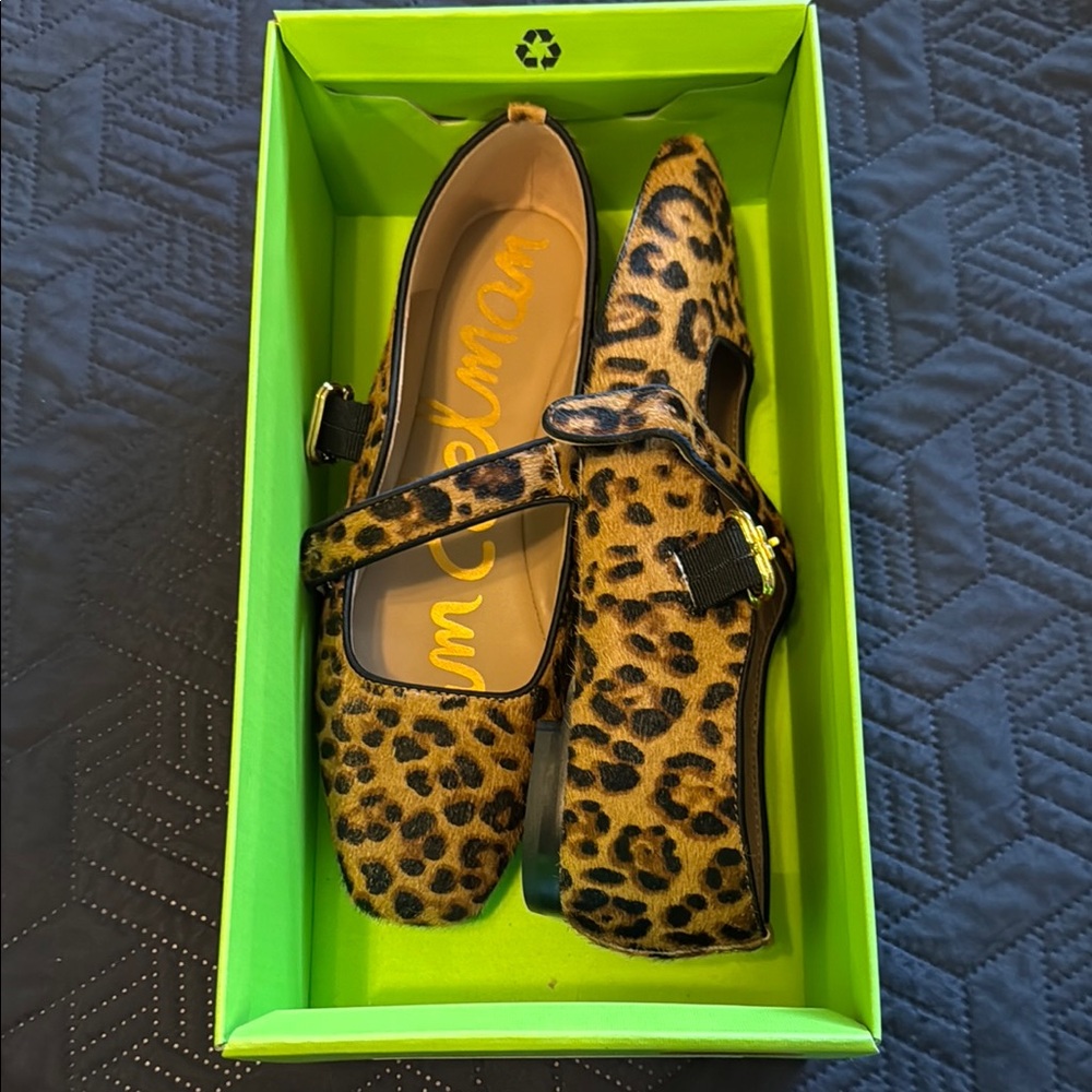 Sam Edelman Animal Print Mary Jane Flats